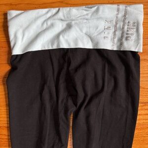 vintage y2k 2000s/2010s Victoria's Secret PINK teal foldover mcbling leggings XS